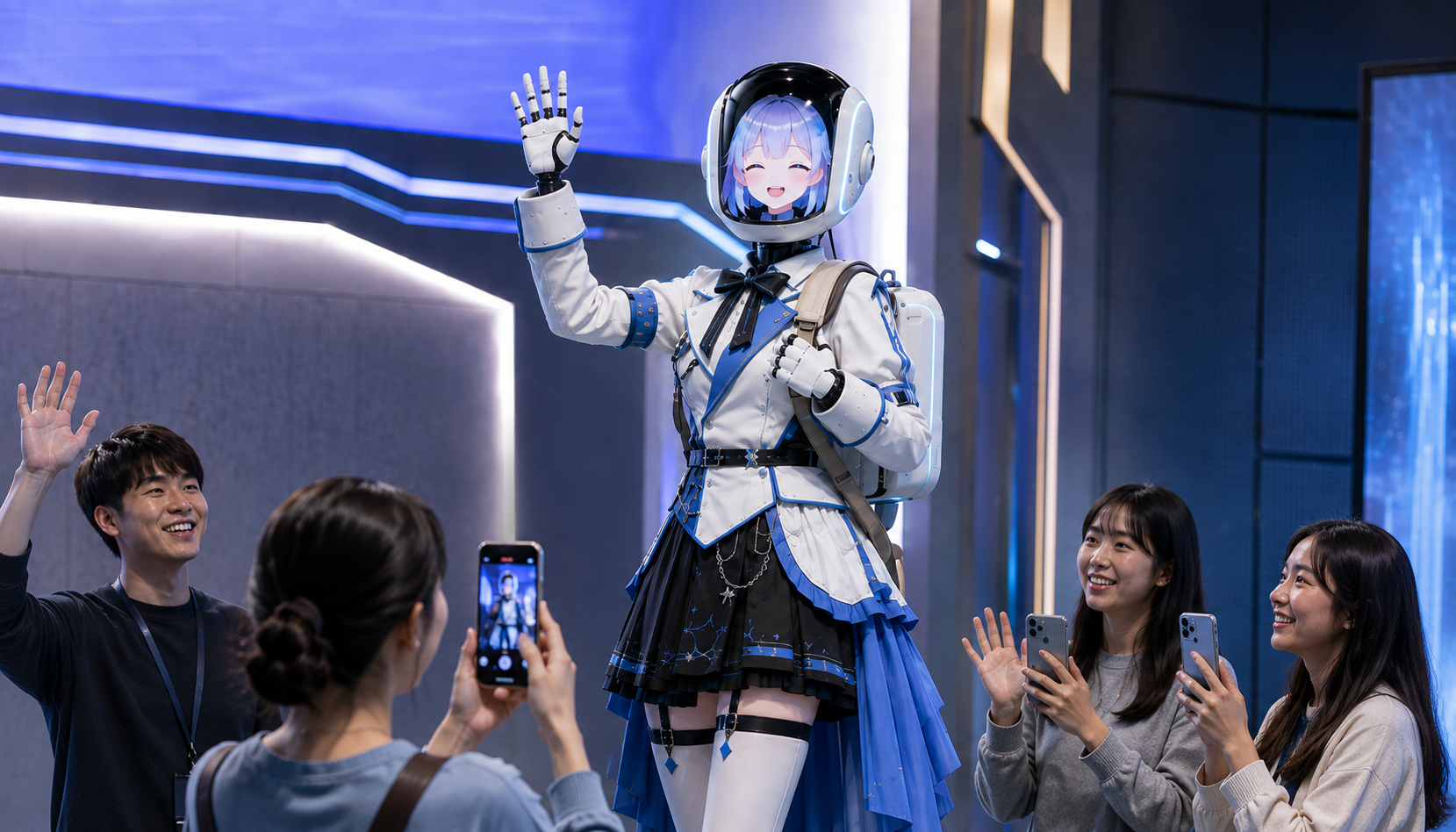 VISTY FORM interacting with visitors at an event