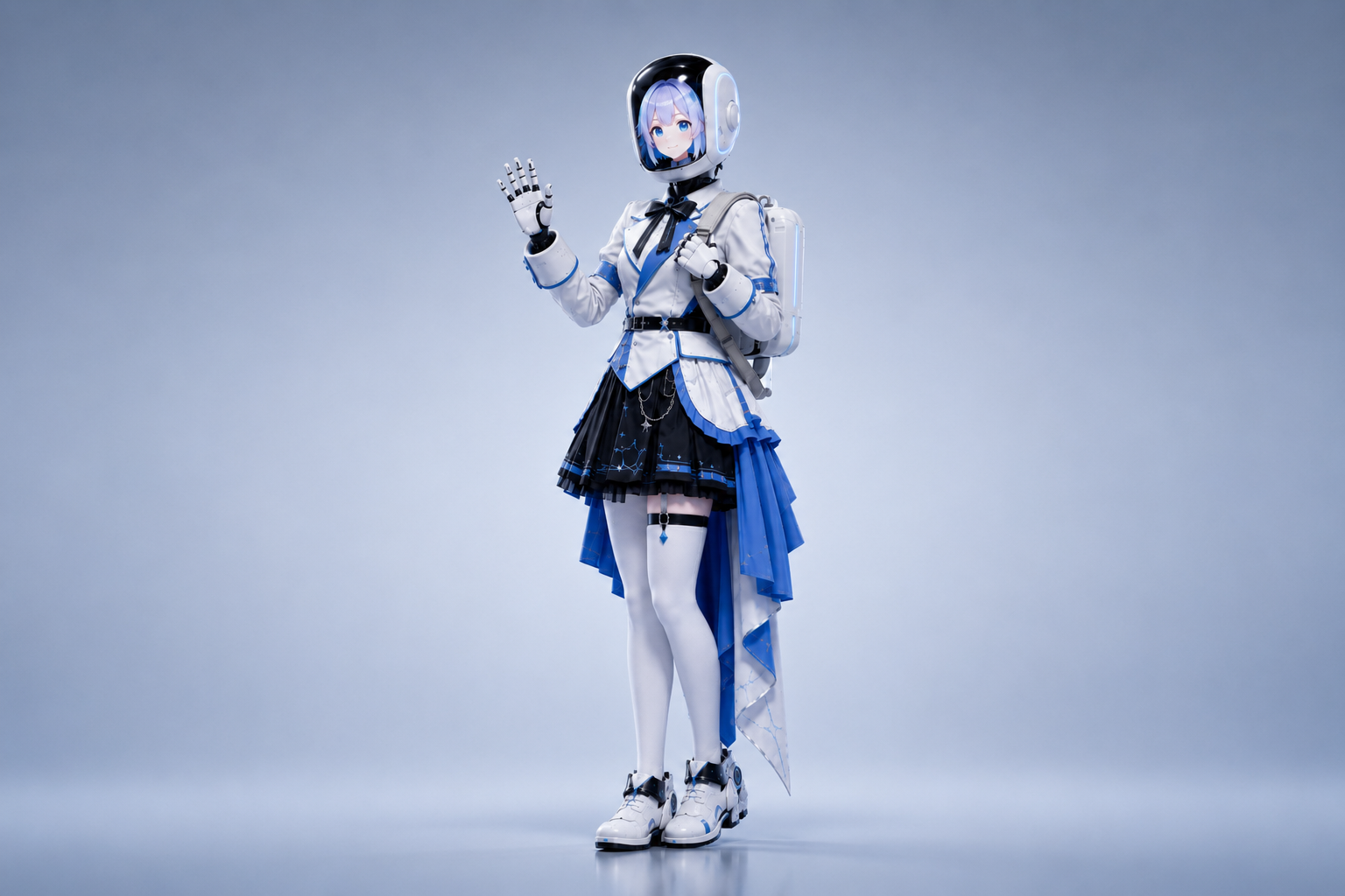 Full-body VISTY FORM robotic performer in a studio